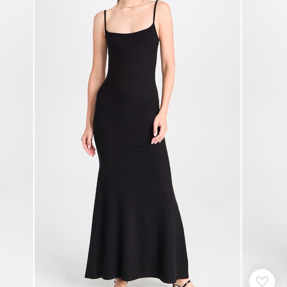 REFORMATION - COSMO KNIT DRESS - BLACK - SIZE LARGE